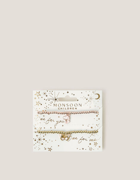 Unicorn & Butterfly Charm Bracelet Gift Set, , large