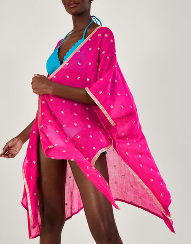 Embroidered Kaftan, Pink (PINK), large