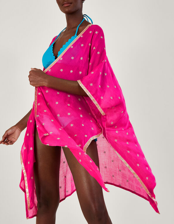Embroidered Kaftan, Pink (PINK), large