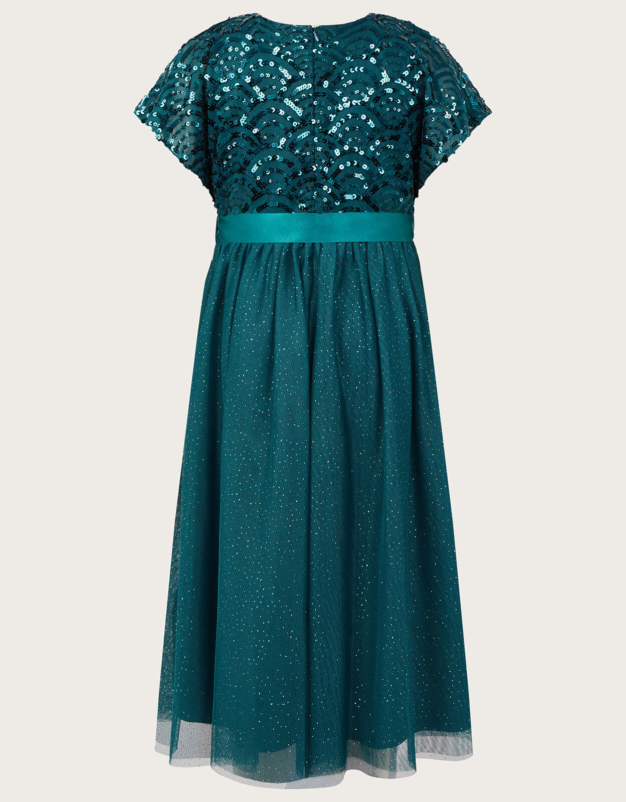 Truth Cape Sleeve Deco Sequin Dress 