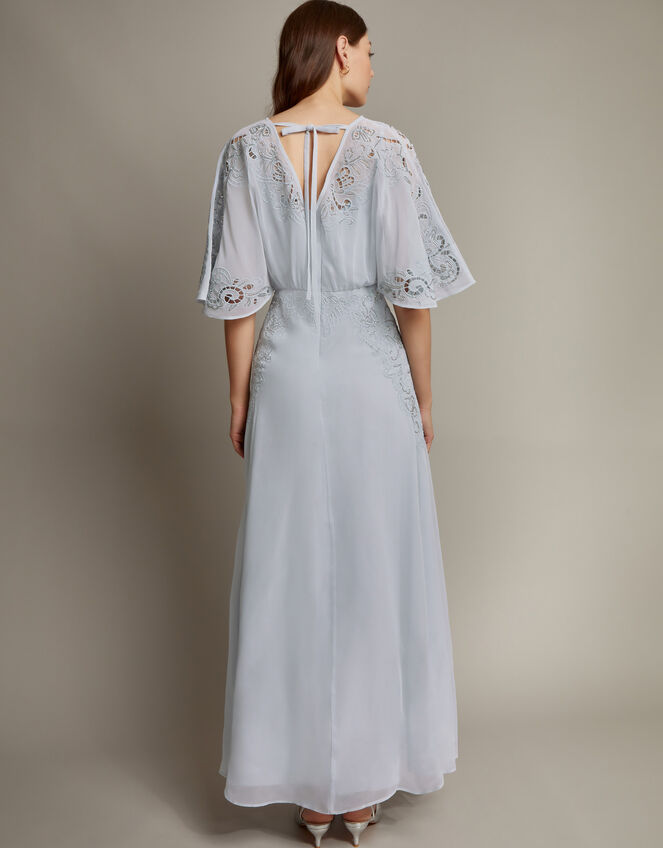 Tatiana Angel Sleeve Embellished Maxi Dress, Blue (PALE BLUE), large
