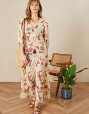 Kai Printed Maxi Kaftan Dress , Nude (NUDE), large