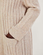 Saskia Sequin Cardigan, Ivory (IVORY), large