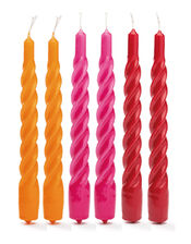 6-Pack Anna and Nina Twisted Candles, , large