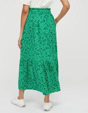 Manilla Floral Print Skirt in LENZING™ ECOVERO™, Green (GREEN), large