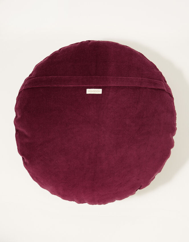 Round Velvet Cushion, , large
