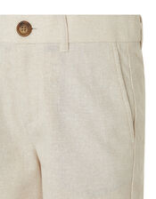 Sebastian Smart Shorts in Linen Blend, Natural (STONE), large