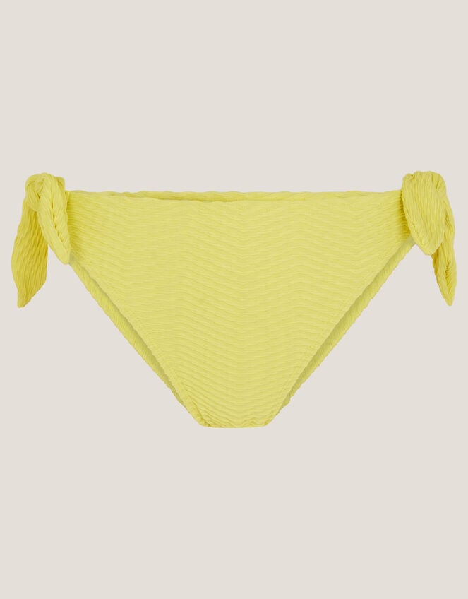 Alina Rib Tie-Side Bikini Bottom, Green (LIME), large