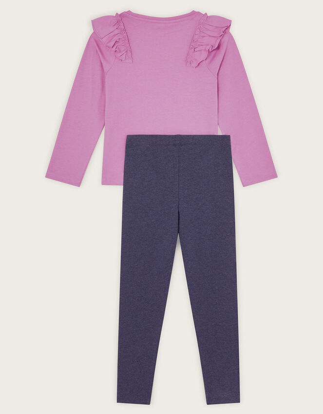 You Grow Girl Top and Leggings Set, Purple (LILAC), large