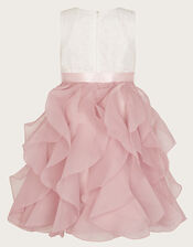 Lace Cancan Ruffle Dress, Pink (PINK), large