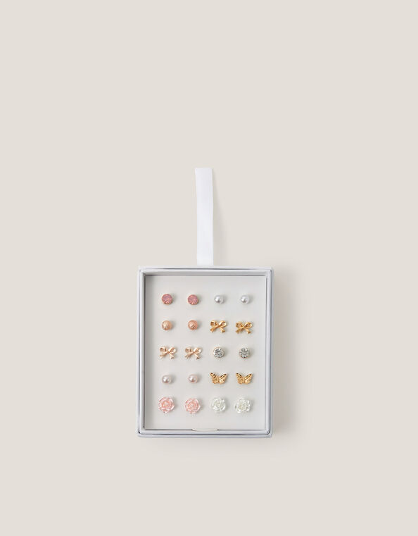 10-Pack Mix Stud Earrings, , large