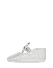 Baby Everly Sparkle Booties, Silver (SILVER), large