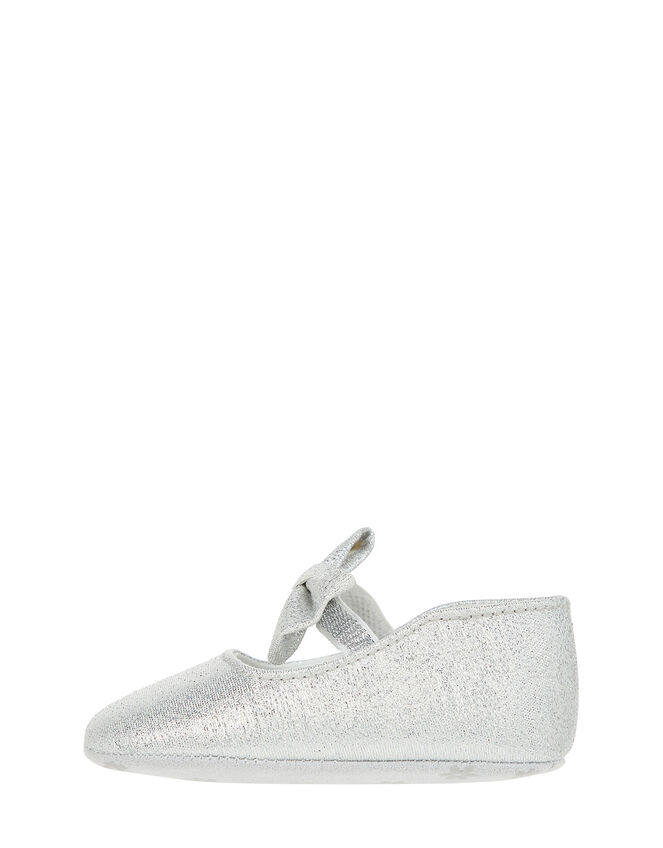 Baby Everly Sparkle Booties, Silver (SILVER), large