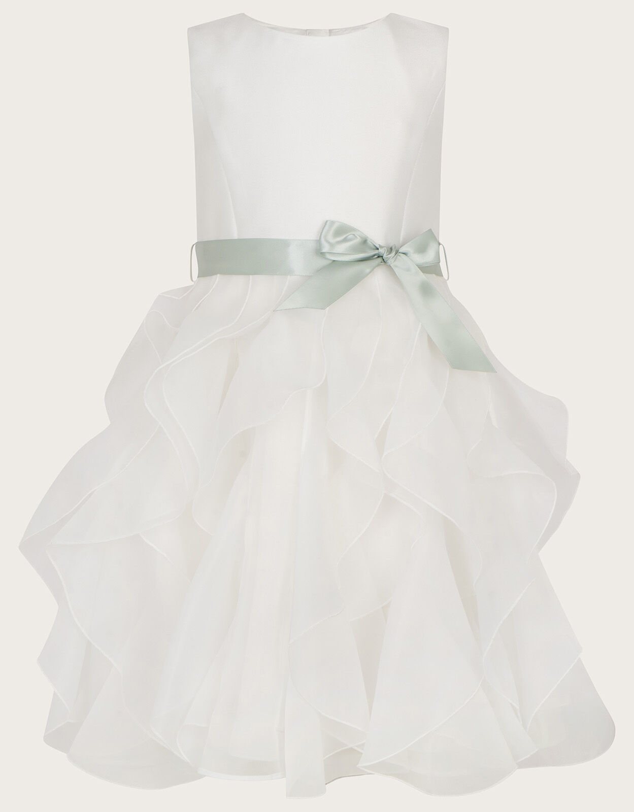 Cannes Organza Ruffle Dress Ivory Girls Dresses Monsoon ROI