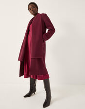 Alicia Scarf Coat, Red (BURGUNDY), large