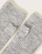 Fingerless Knit Gloves, , large