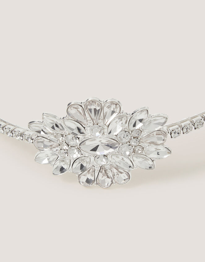 Jewel Embellished Metal Headband, , large