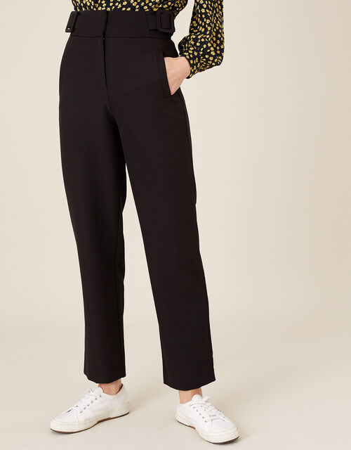 Smart Tapered Trousers Black