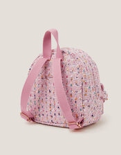 Mini Flower Boucle Backpack, , large
