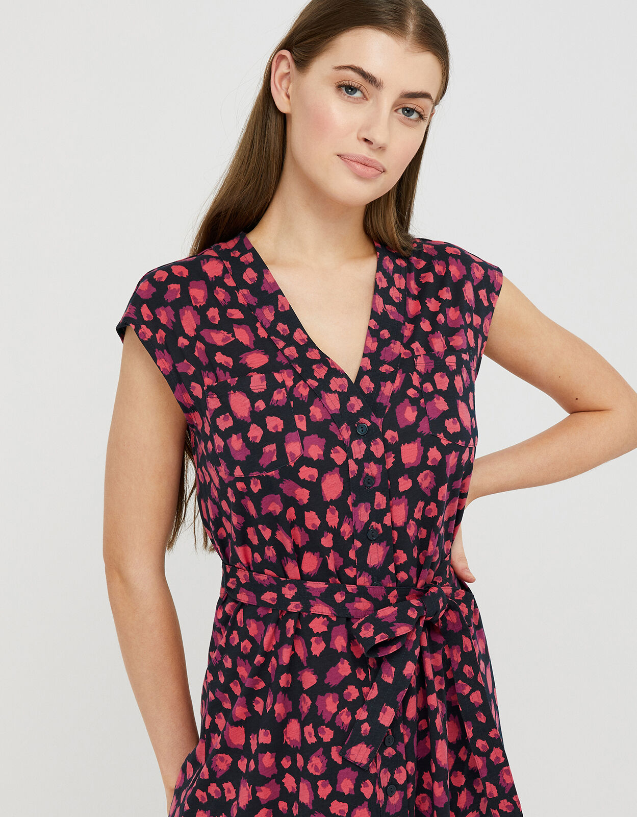 Monsoon larna deals leopard print dress