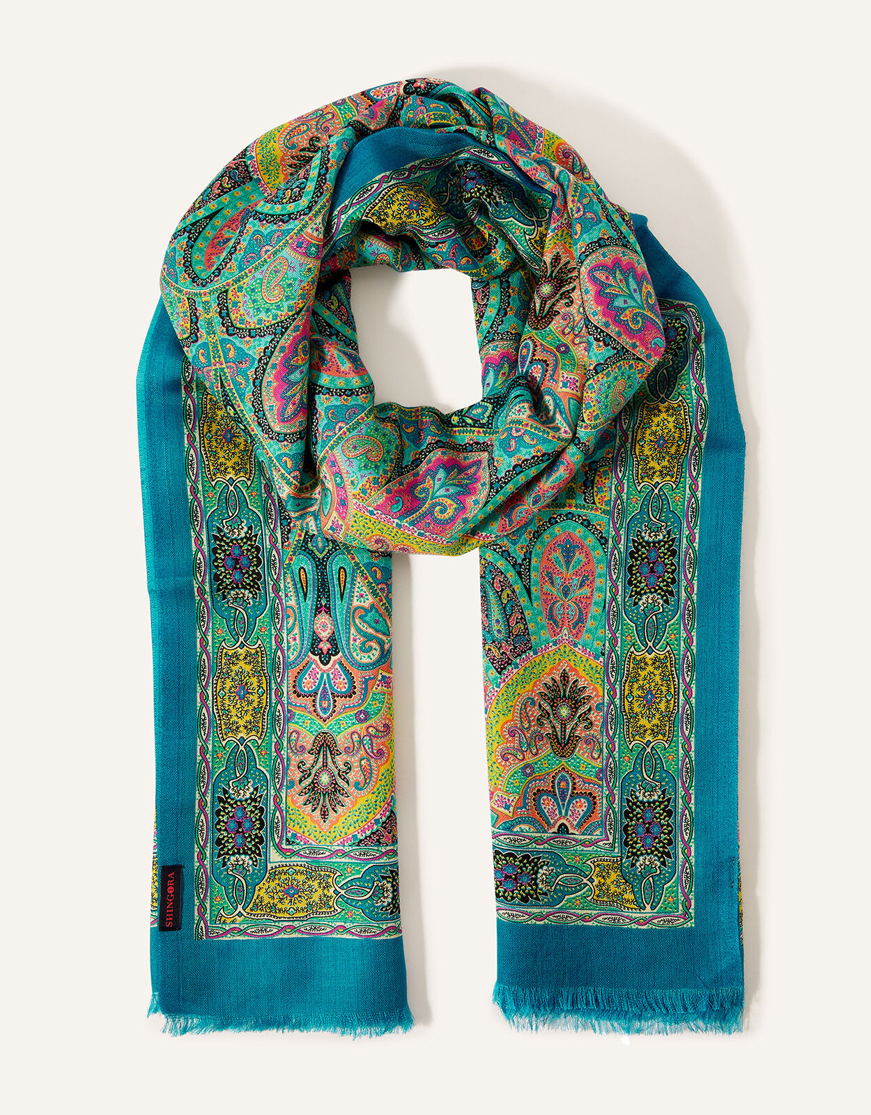 Shingora Lightweight Paisley Print Scarf
