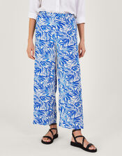 Florence Wide Leg Trousers, Blue (BLUE), large