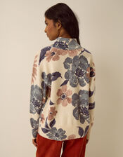 Olive High Neck Floral Jumper, Ivory (IVORY), large