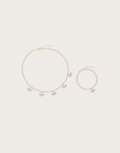 Susie Diamante Butterfly Jewellery Set of Two, , large