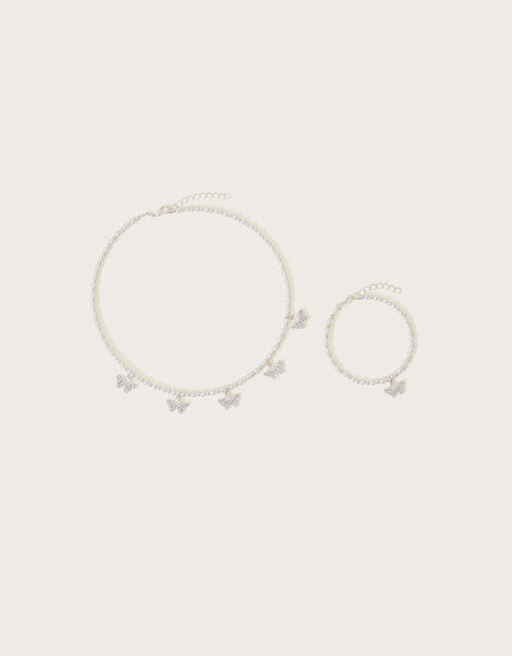 Susie Diamante Butterfly Jewellery Set of Two, , large