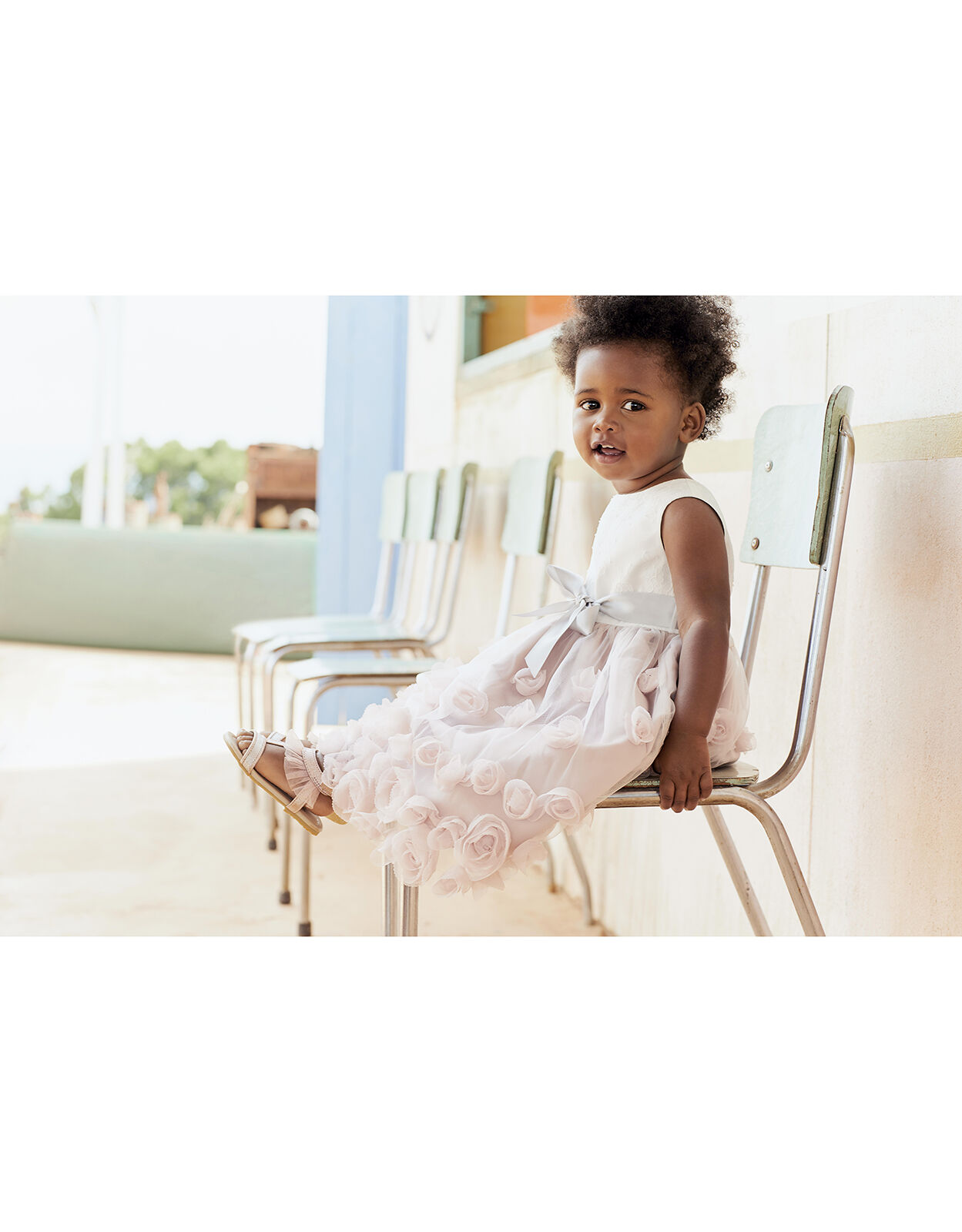 Baby Ianthe Floral Occasion Dress Pink