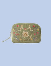 Elizabeth Scarlett Earth Goddess Velvet Make Up Bag, , large