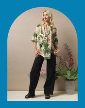One Hundred Stars Honeysuckle Print Rachel Blouse, Multi (MULTI), large