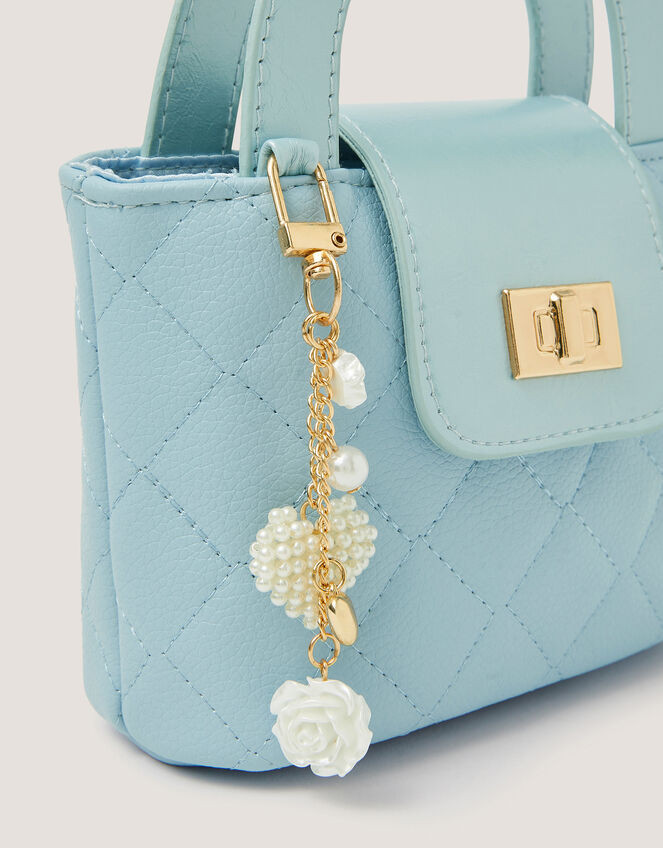 Pearl Charm Quilted Bag, , large
