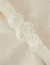 Principesa Appliqu&eacute; Rose Sparkle Dress, Gold (GOLD), large