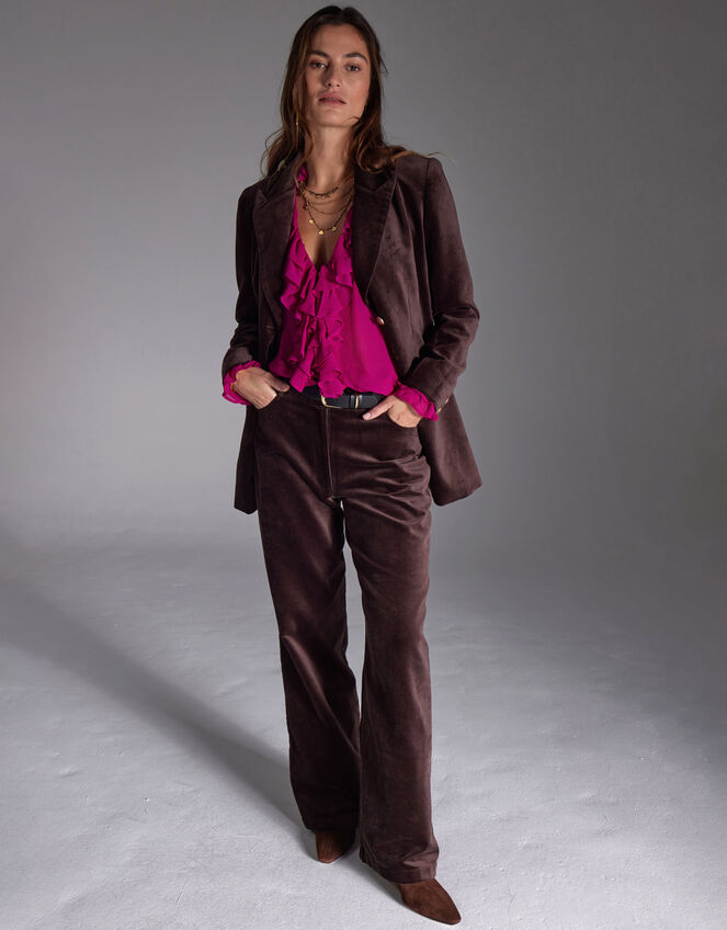 East Boot Cut Trousers, Brown (BROWN), large