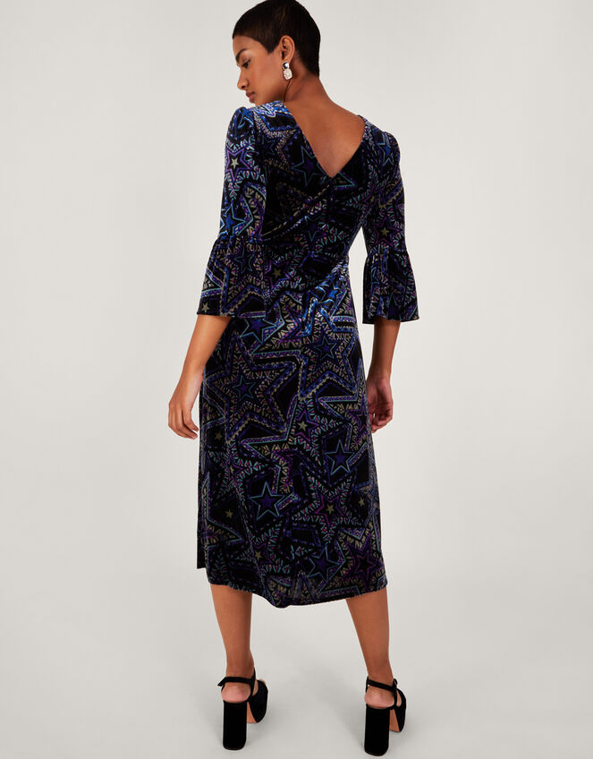 Serenity Velvet Dress, Black (BLACK), large