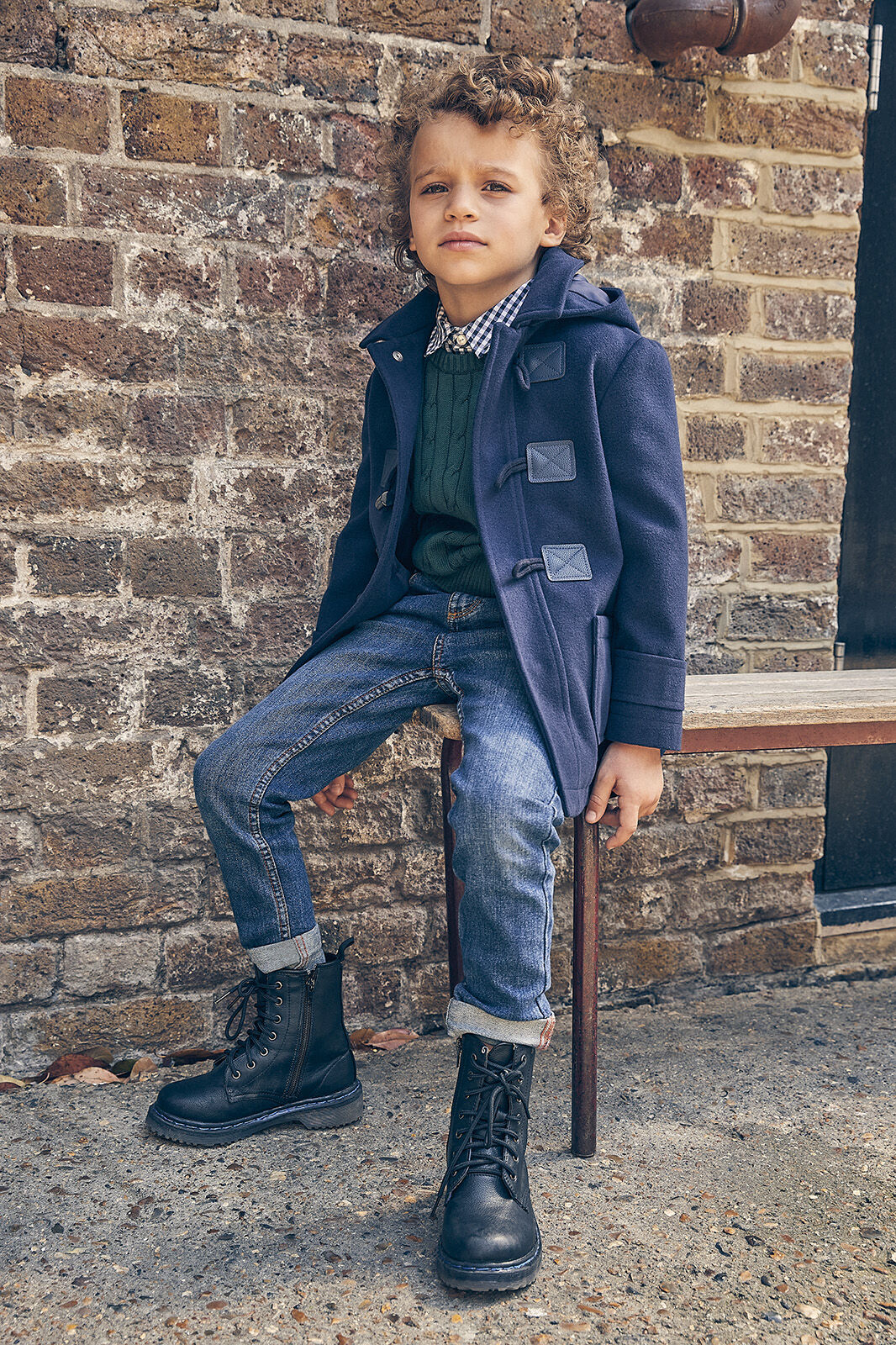 Baby boy blue duffle coat best sale