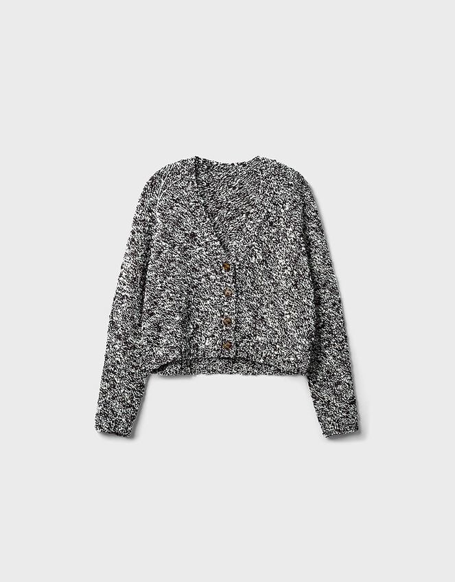 East Willow Boucle Knit Cardigan, Brown (BROWN), large
