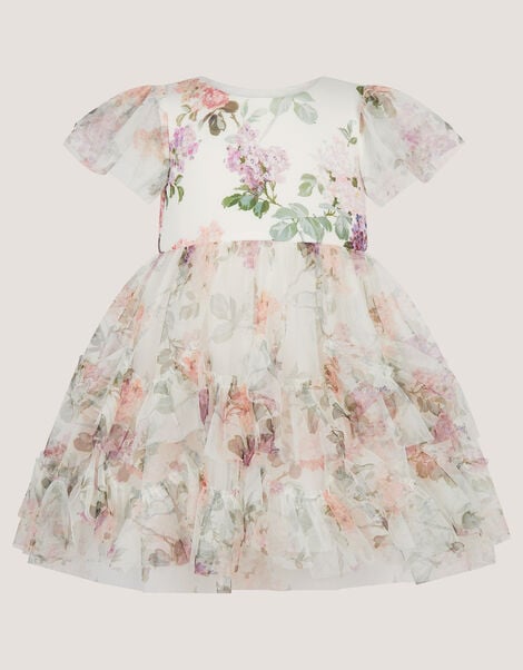 Baby Roma Floral Print Ruffle Party Dress , Multi (MULTI), large