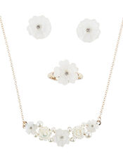 Rebecca Gem Flower Jewellery Set , , large
