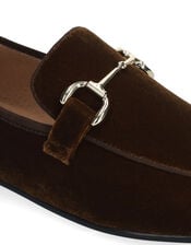 Bibi Lou Ashe Velvet Loafers, Brown (BROWN), large