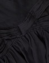 Clemmie Cut-Out Ruffle Prom Dress, Black (BLACK), large