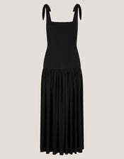 Dolly Drop Waist Midi Dress, Black (BLACK), large