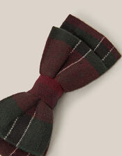 Tartan Bow Hair Clip, , large