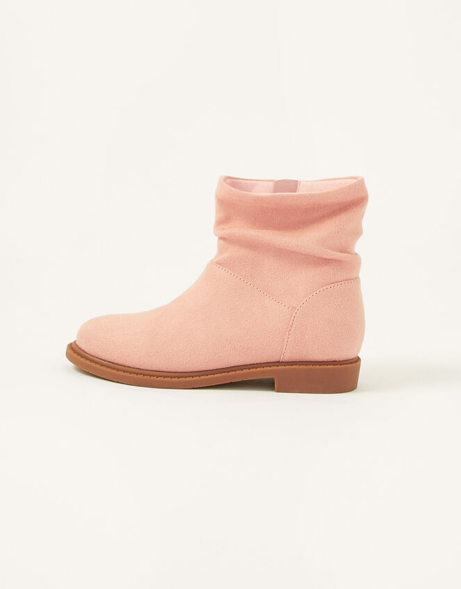Slouch Suedette Boots, Pink (PINK), large
