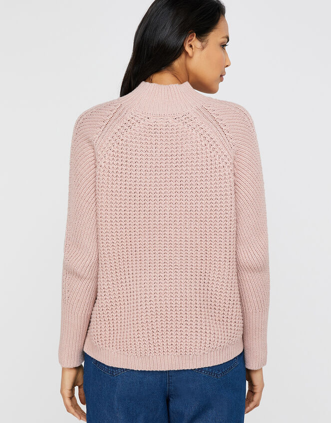 Rose Knit Jumper , Pink (PINK), large