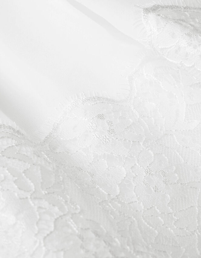Baby Alovette Lace Christening Dress, White (WHITE), large