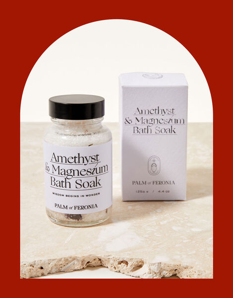 Palm of Feronia Amethyst and Magnesium Bath Soak, , large