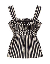 East Quinta Sleeveless Stripe Top, Black (BLACK WHITE), large