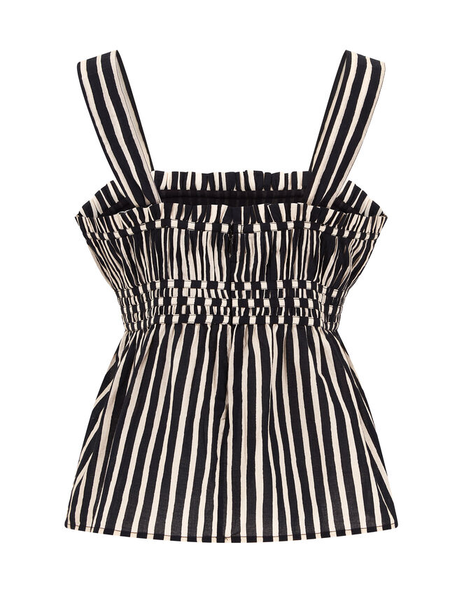 East Quinta Sleeveless Stripe Top, Black (BLACK WHITE), large